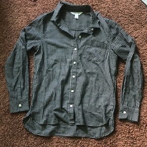 Black and white Old Navy flannel